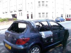 Colin Car Burnt Out